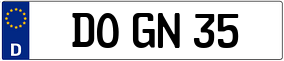 Trailer License Plate